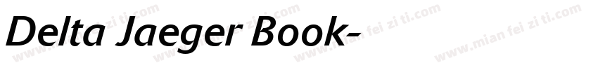 Delta Jaeger Book字体转换